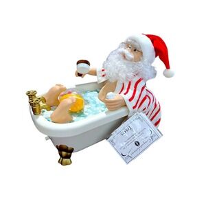 Rub A Dub Santa in a Tub Animated Speaks Telco Motion-ette 1995 WORKING